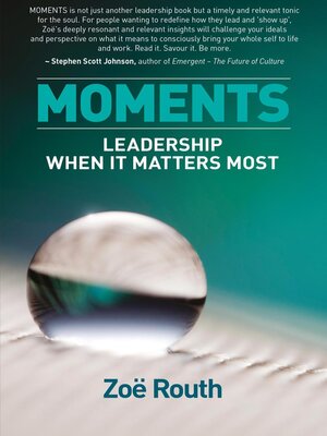 cover image of Moments--Leadership When It Matters Most